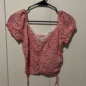 Hollister floral crop top